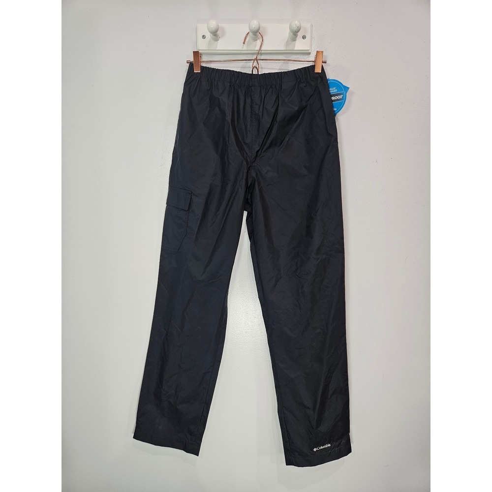 Columbia Youth XL Black Cypress Brook II Waterproof Rain Cargo Pants RY8037-010